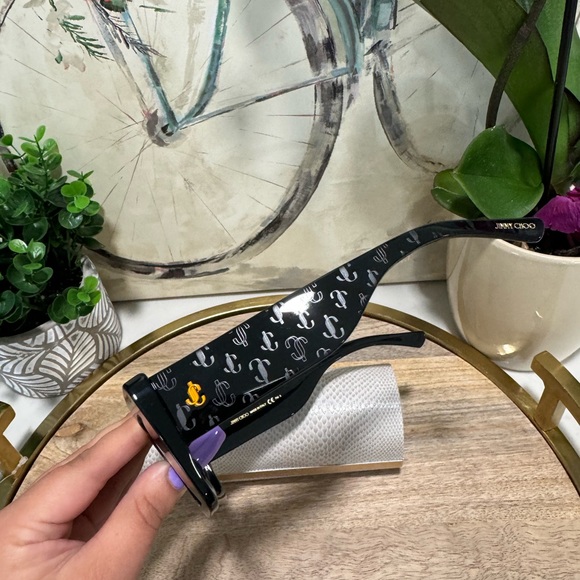 SALE❤️JIMMY CHOO Square monogram sunglasses ✨ - Picture 9 of 15